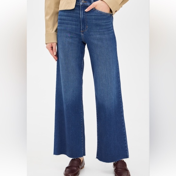 Favorite Daughter The Mischa Blue Flare & Wide Leg Jeans size 34 - Picture 1 of 14